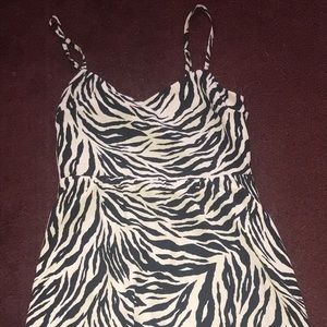 Zebra striped dress